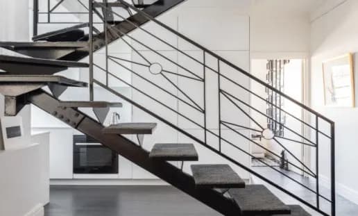 Interior staircase detail from the Fulham project